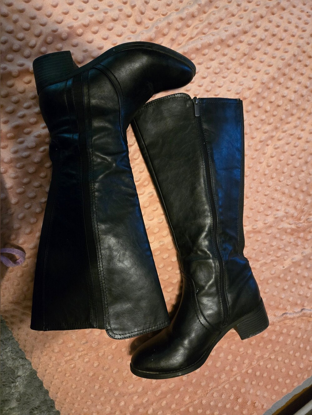Lane Bryant Black  Faux Leather Boots